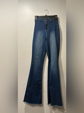 Fashion Nova Women's Indigo Flared Jeans